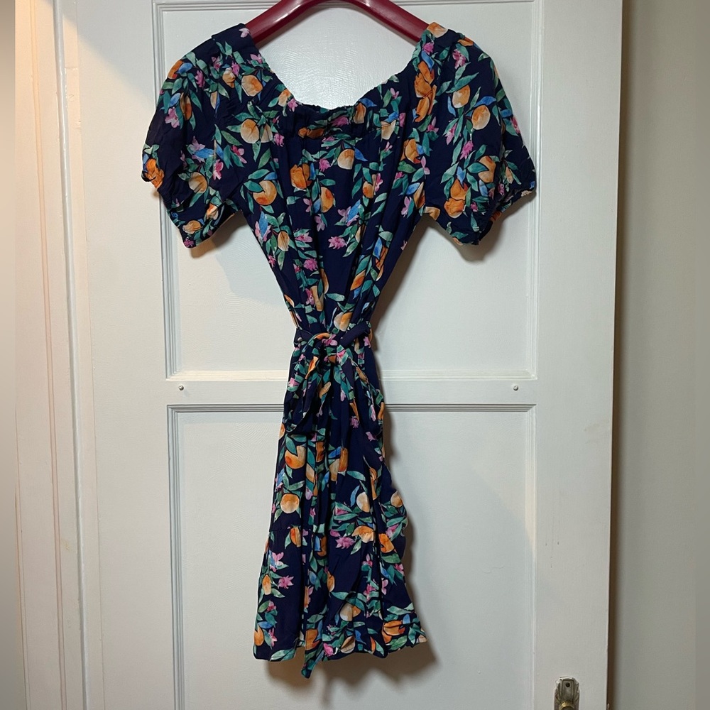 SUNSHINE 79 "Peace, Love & Peaches" Off-the-shouler 🍑 Dress Cover-up - S - NWT